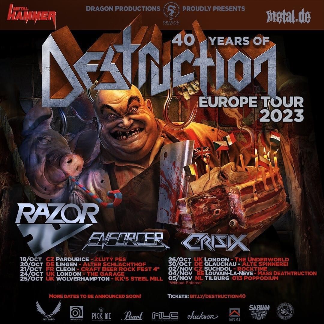 destruction tour dates 2023