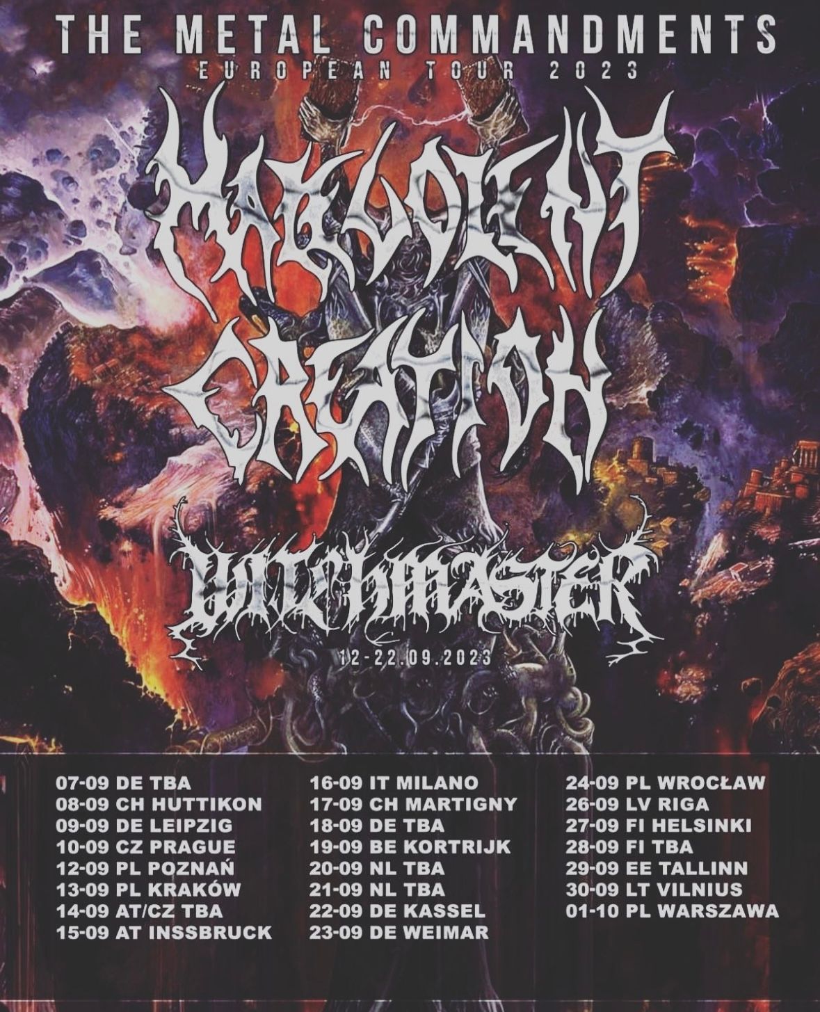 malevolent creation tour dates