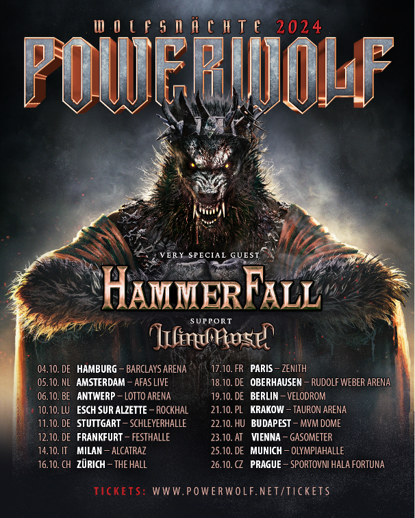 powerwolf tour 2023 italia