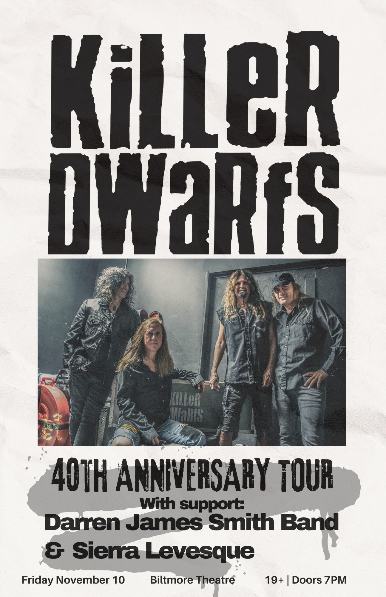 KILLER DWARFS original line-up reunite for mini-set at show in Oshawa, ON,  Canada