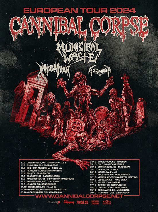 cannibal corpse immolation tour