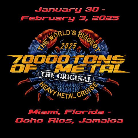 First Bands Announced for 70000TONS OF METAL 2025