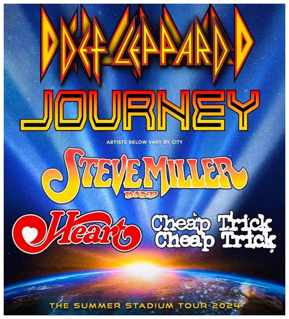 DEF LEPPARD TO TOUR WITH JOURNEY, HEART, STEVE MILLER BAND AND CHEAP